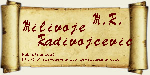 Milivoje Radivojčević vizit kartica